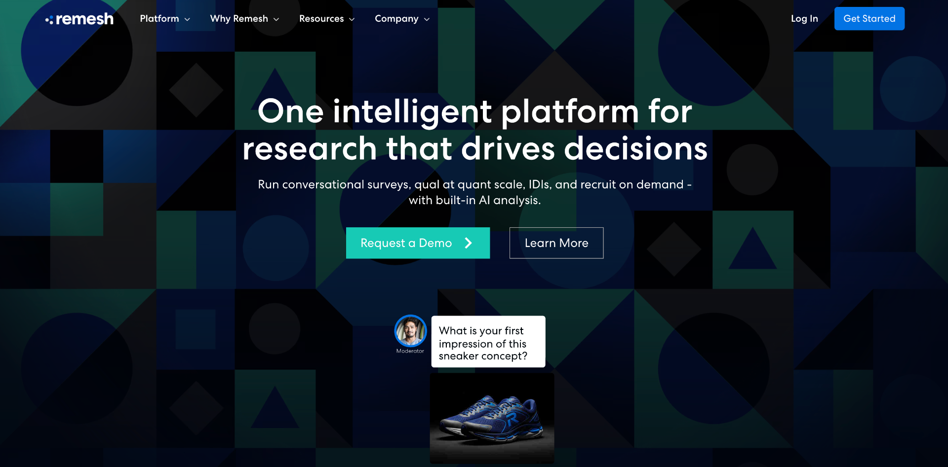 Example website being reviewed